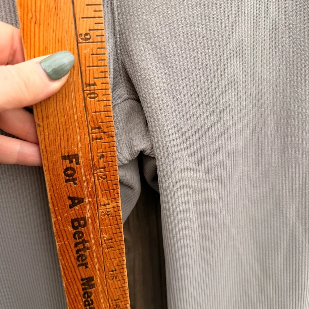 Lululemon Brushed Softstreme Ribbed Zip Flared Pant 32.5